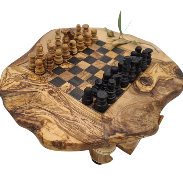 Jeu d'échecs en bois d'olivier (8106)