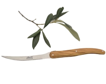 LAGUIOLE tomato knife olive wood handle (7027)