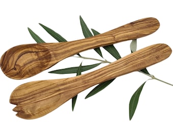 Russian salad server 20 cm in olive wood (820)