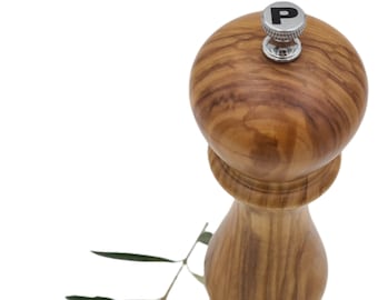Bisetti 25cm Olive Wood Pepper Mill (ref: 2034)