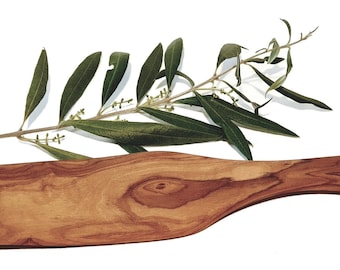 25cm olive wood pie server (828)