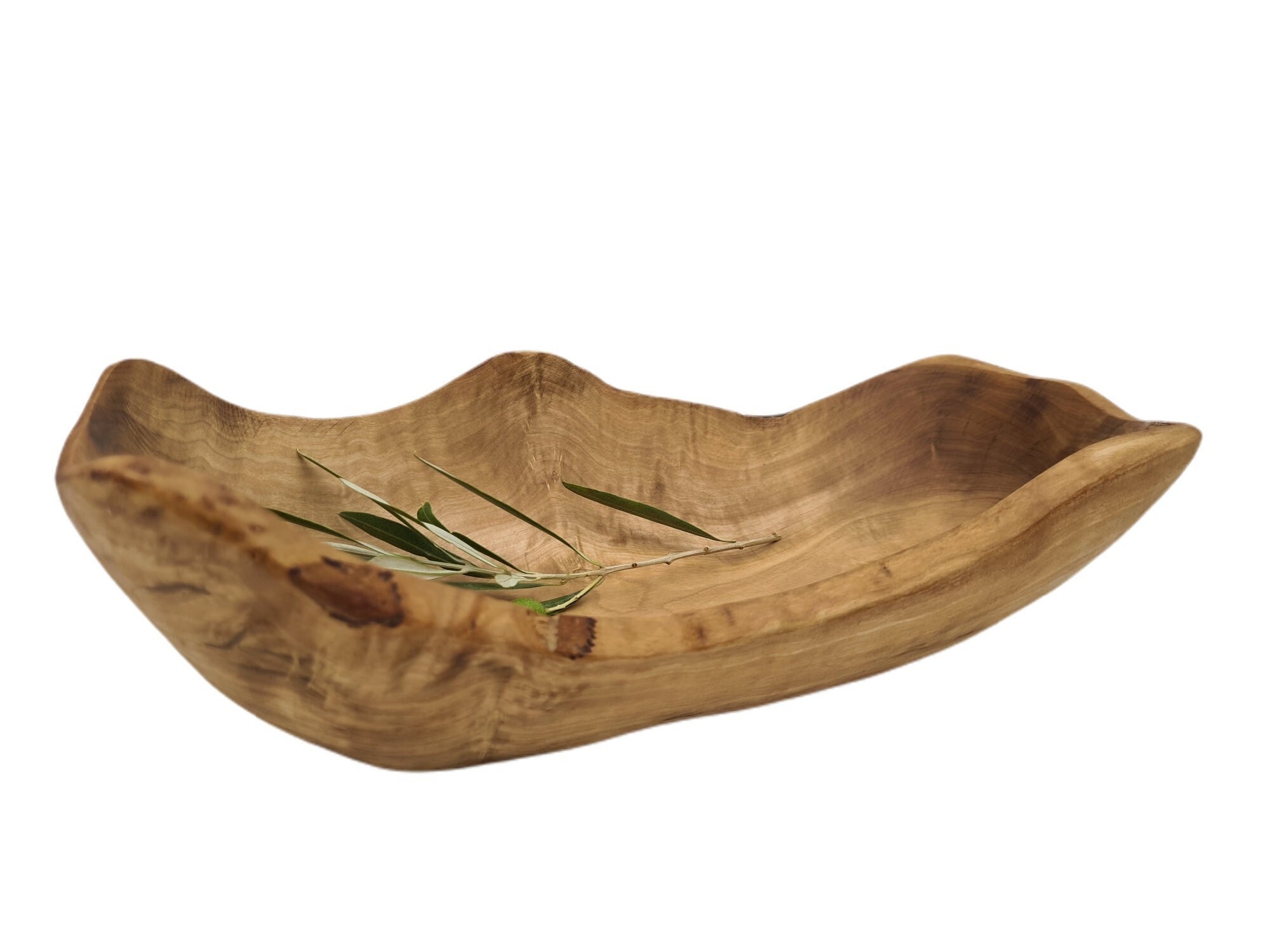 Coupe à Fruits Naturelle 28 cm en Bois d'olivier | 3541
