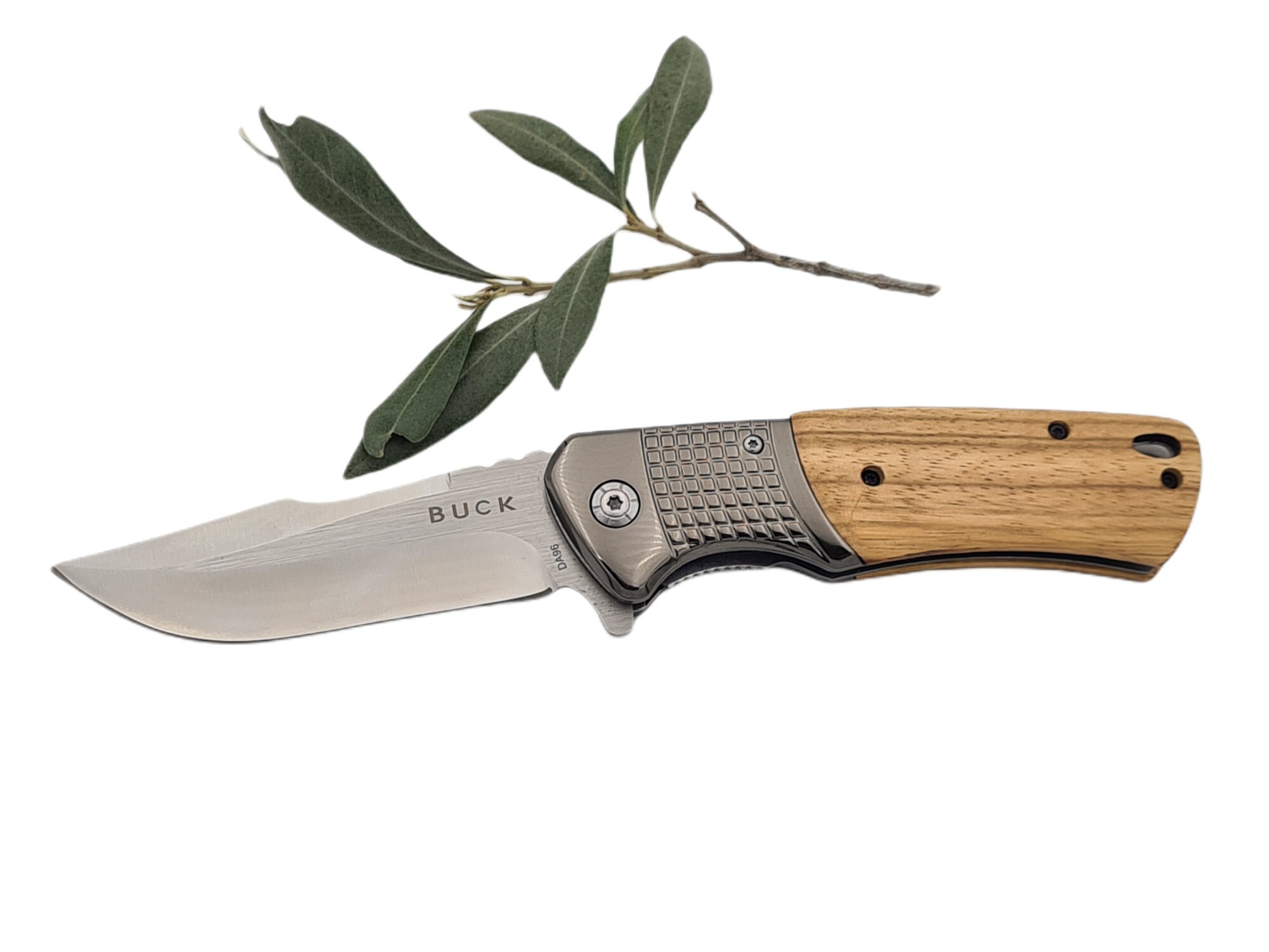 Couteau Pliant Chongming – Lame Acier Et Manche Bois D’olivier – Modèle 7262 – Neuf