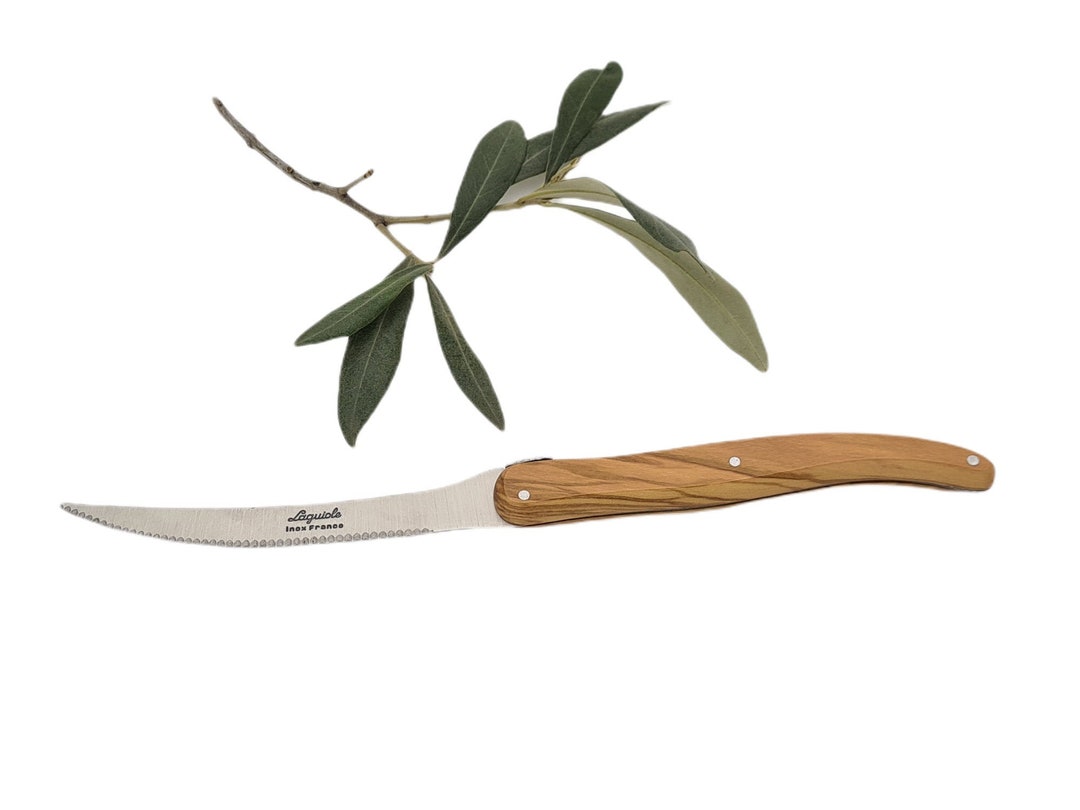 LAGUIOLE Tomato Knife Olive Wood Handle 7027 Etsy