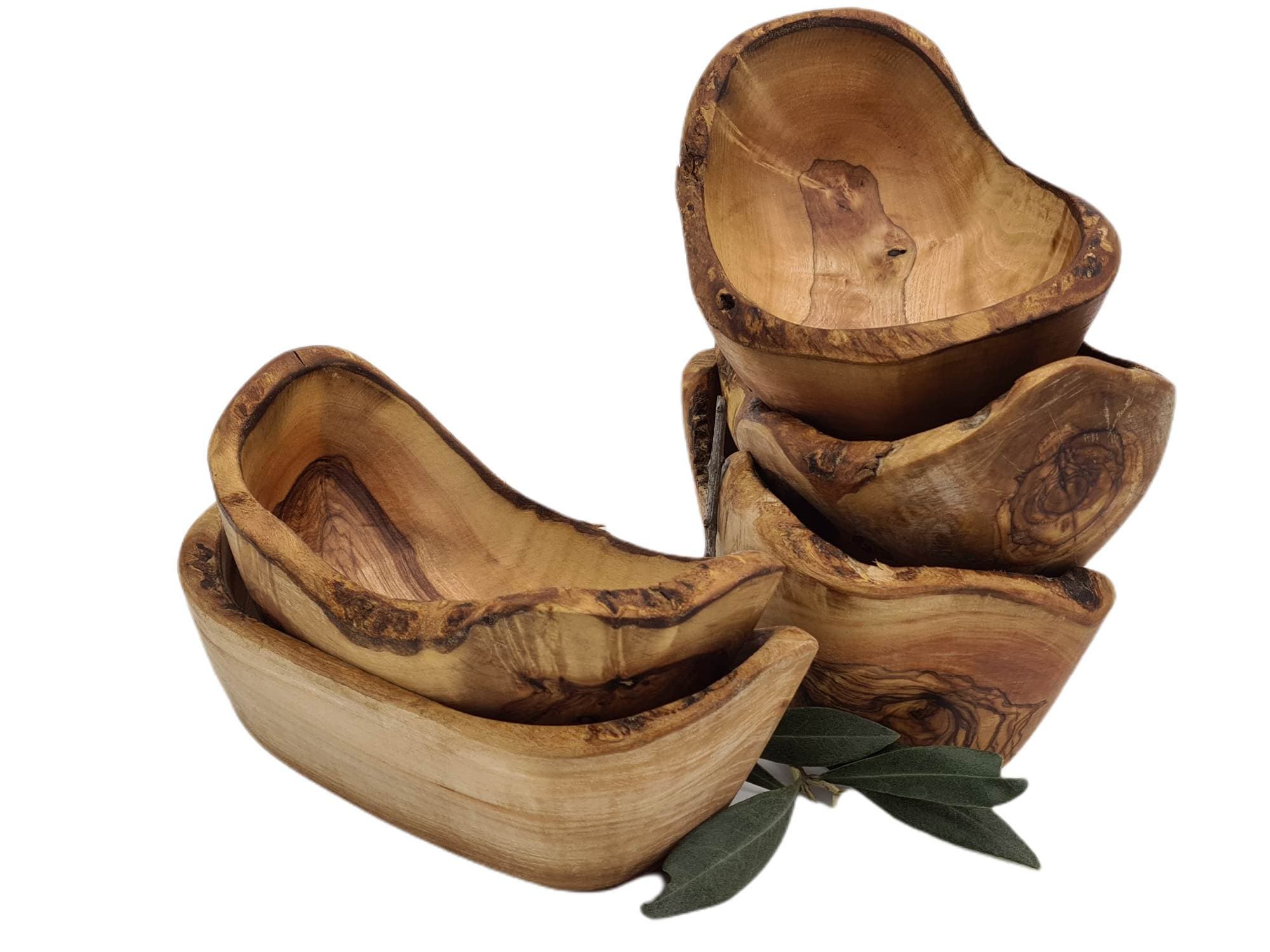 Lot de 5 Coupelles Naturelles en Bois d'olivier | 5262