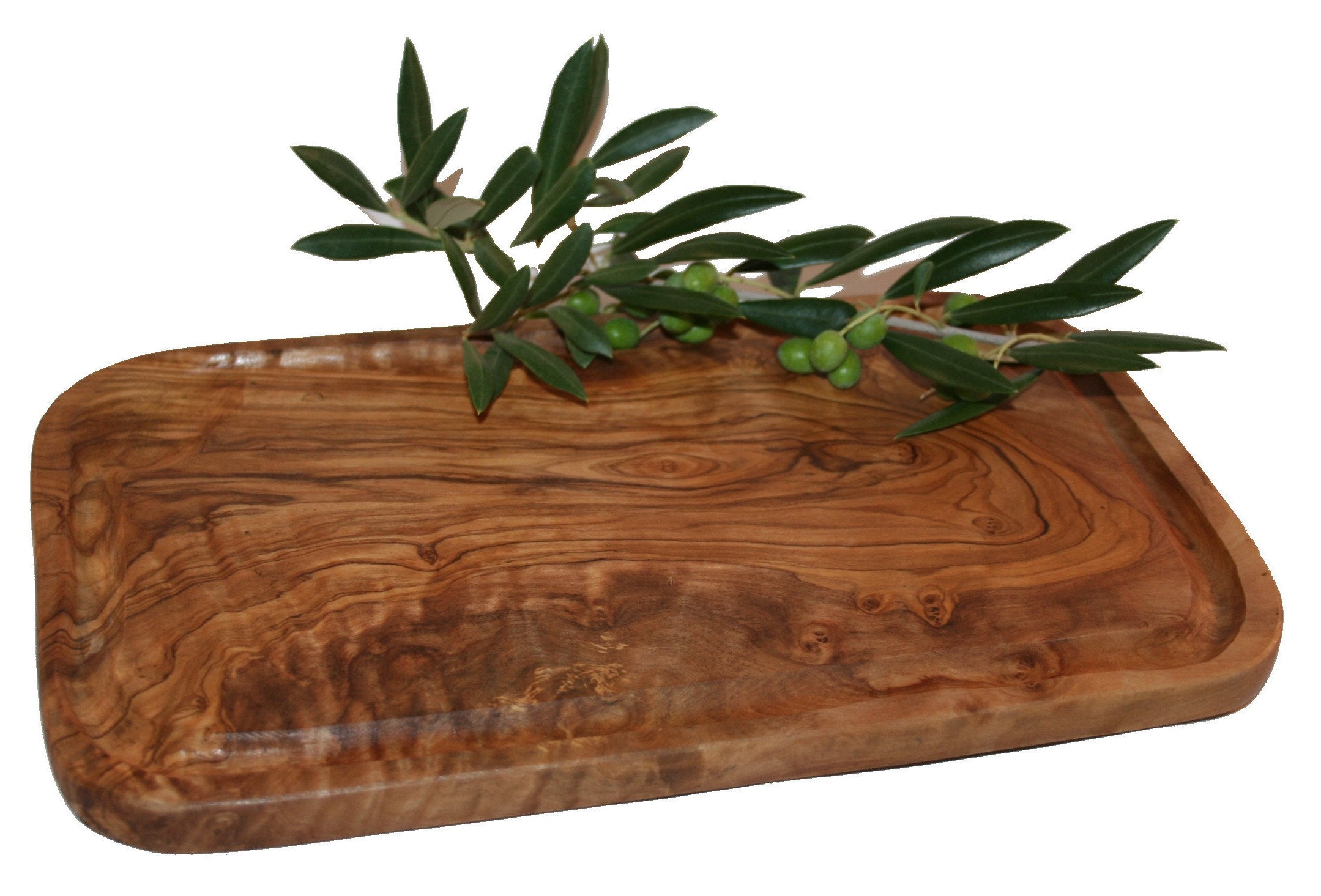 Planche à Viande Rectangulaire en Bois d'olivier | 240R