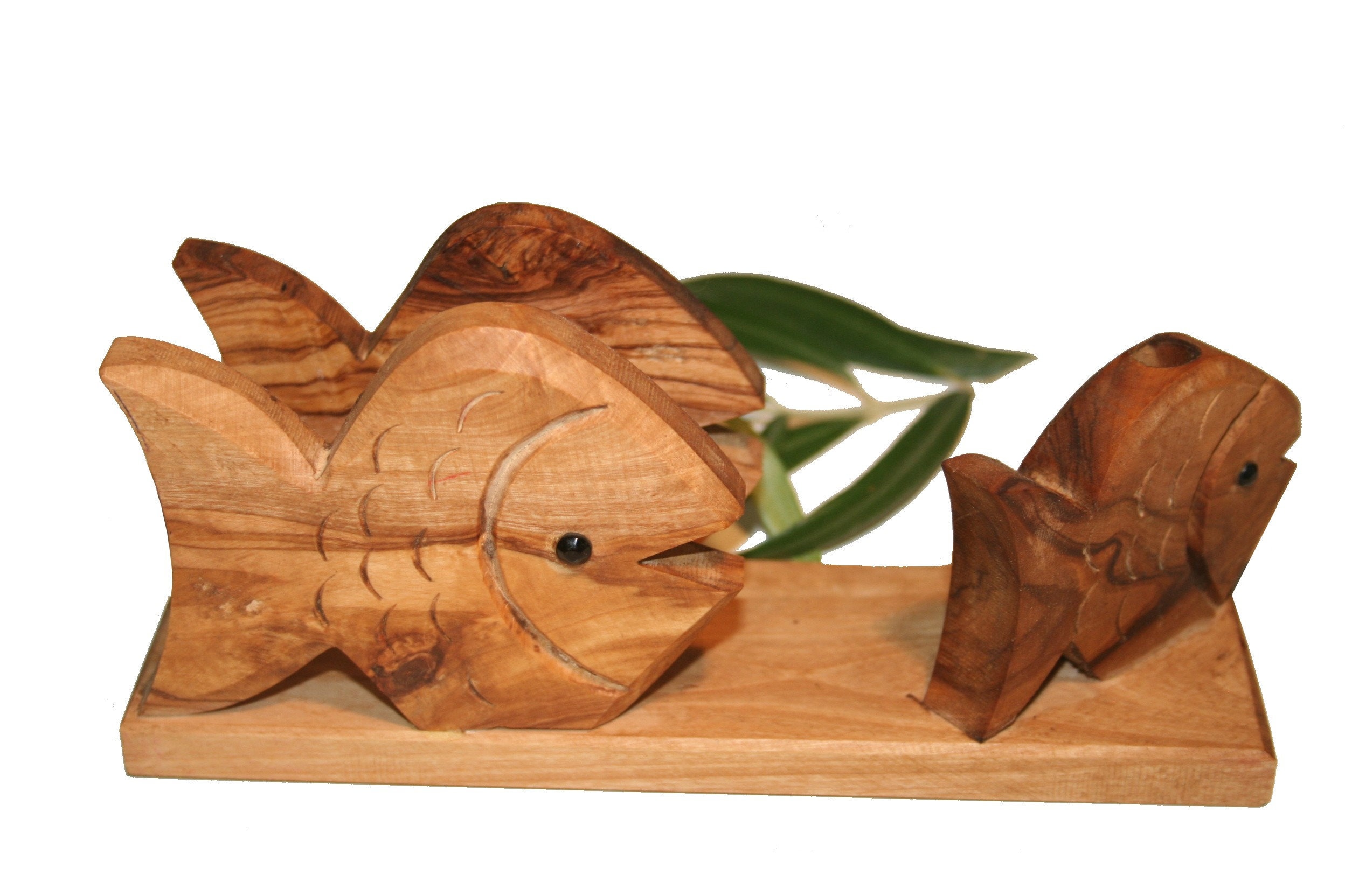 Porte-Lettres Poisson en Bois d'olivier | 604