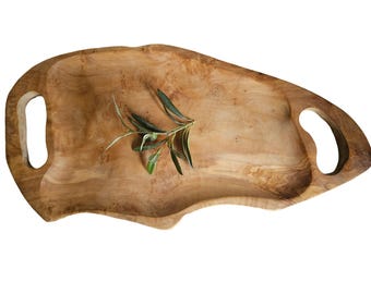 Olive wood serving platter, gift idea (6171)