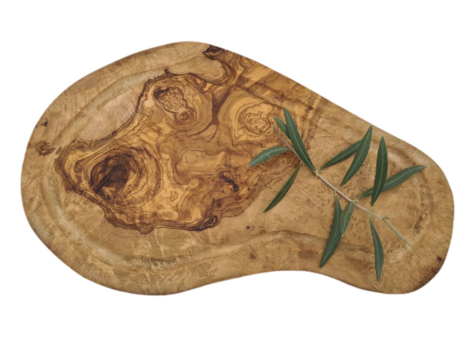 Planche à Viande Naturelle Rustique en Bois d'olivier | 6374