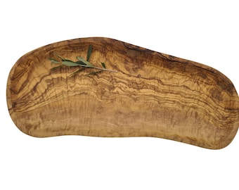 Olive wood fruit tray (6705)