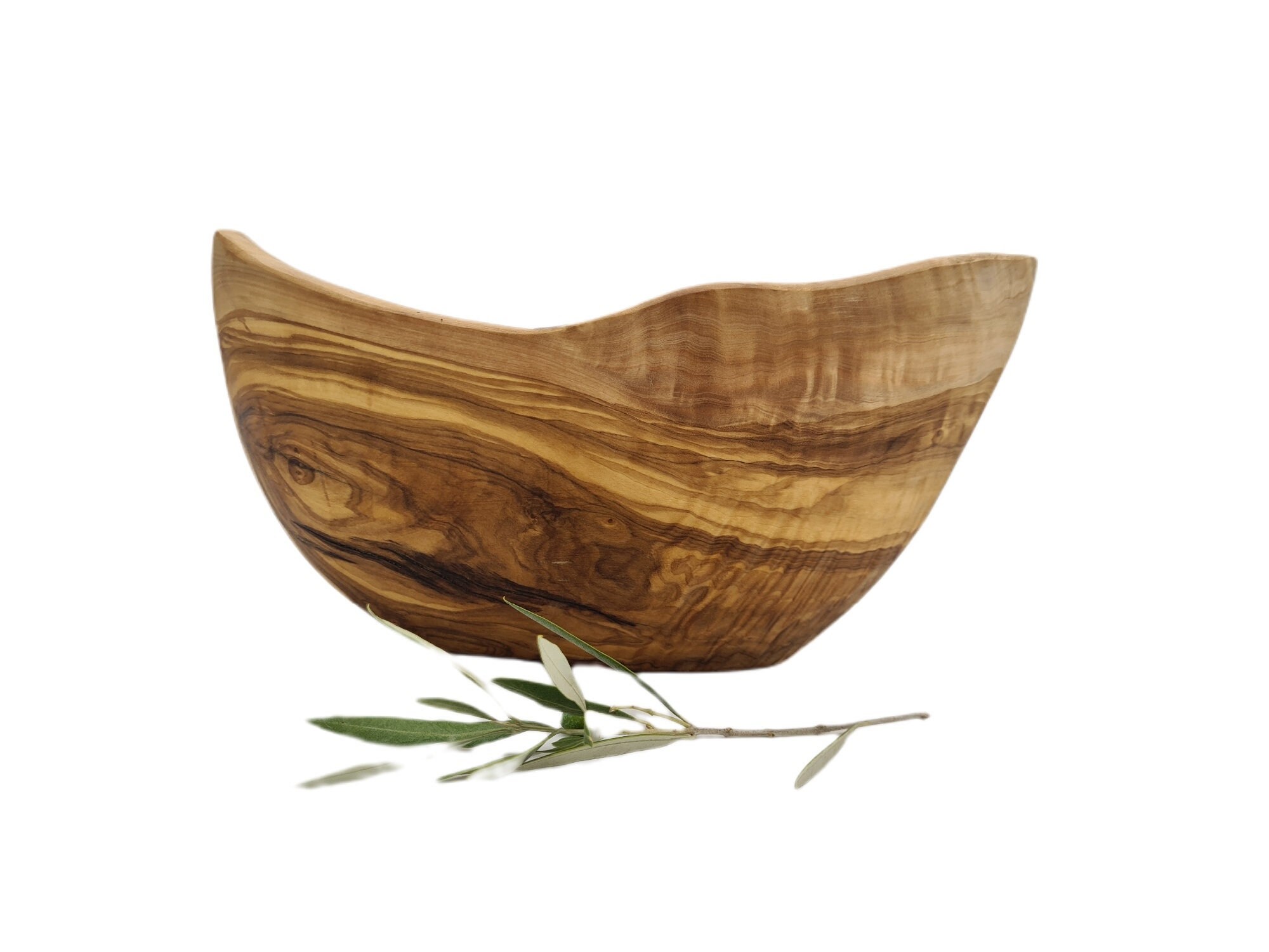 Coupe à Fruits Naturelle 26 cm en Bois d'olivier | 3530