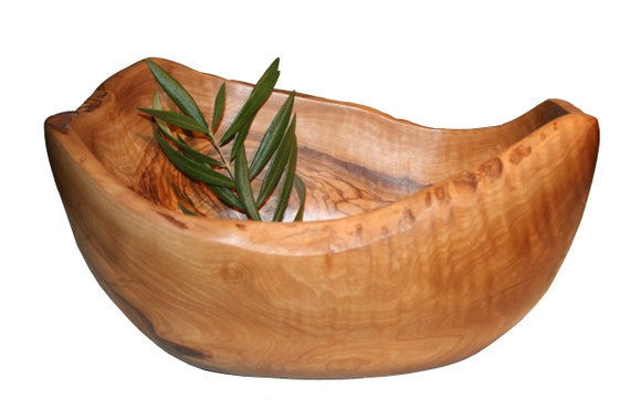 Coupe à Fruits En Bois D'Olivier - Artisanat Tunisien - Idée Cadeau Originale