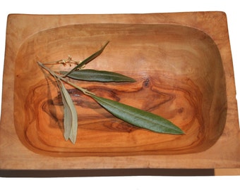 Rectangular dish natural plate in olive wood (6262)