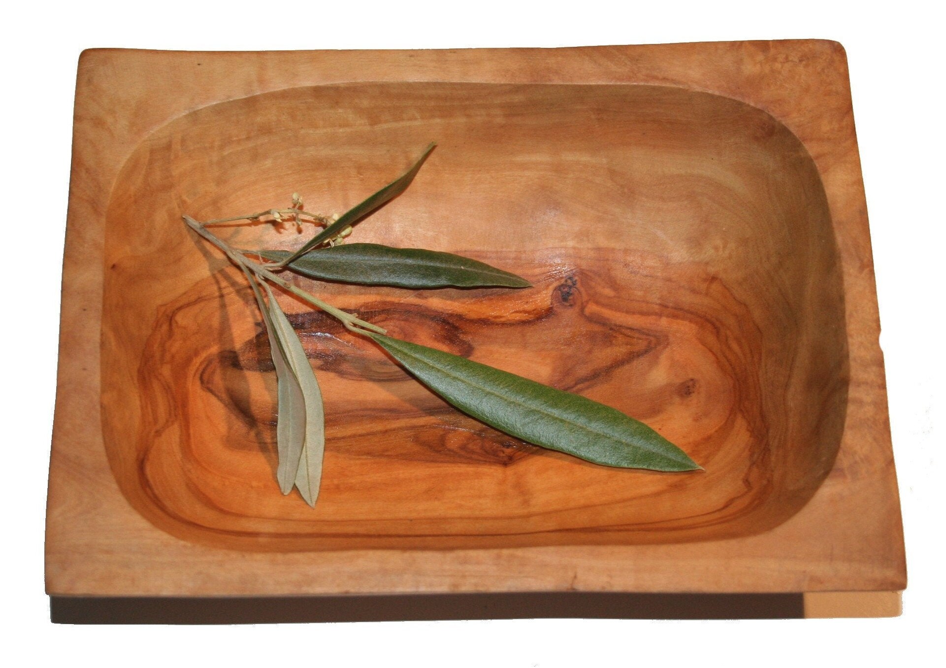 Plat Rectangulaire Assiette Naturel en Bois d'olivier | 6262