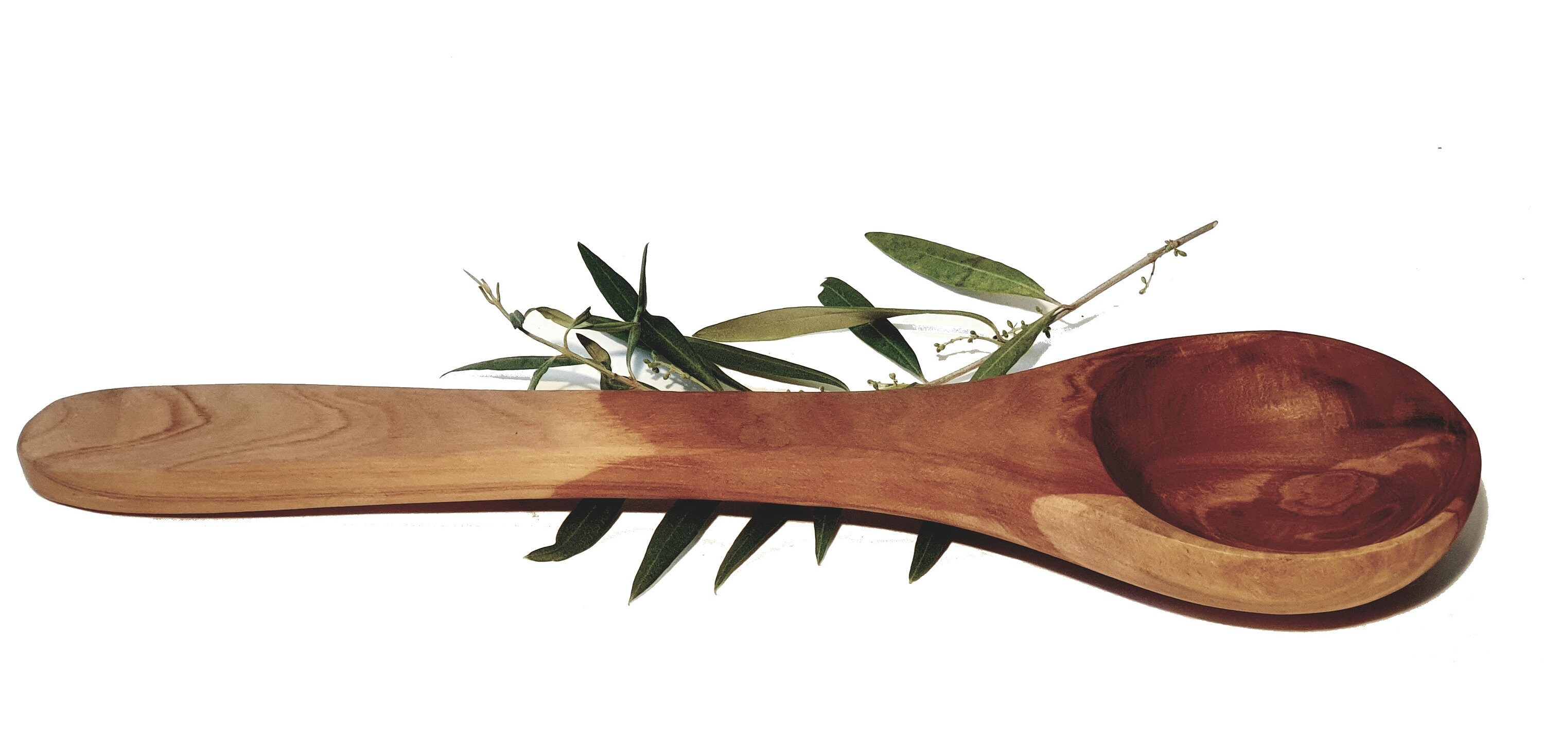 Grande Cuillère Creuse 33 cm en Bois d'olivier | 6027