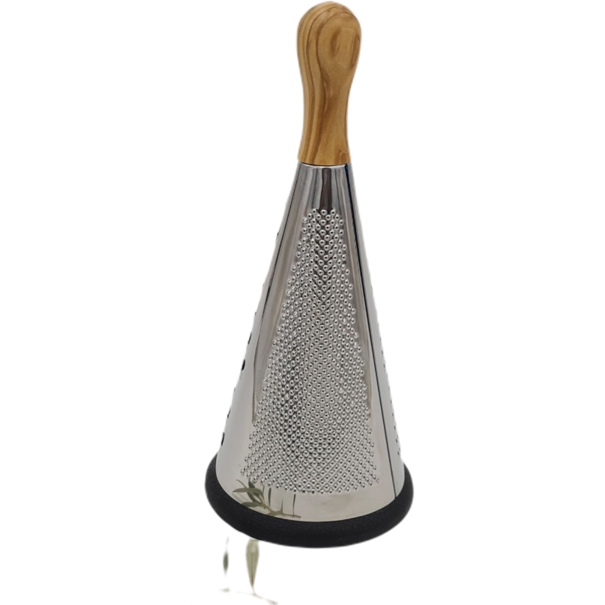 Carved Olive Wood and Stainless Steel Cheese Grater — Broders