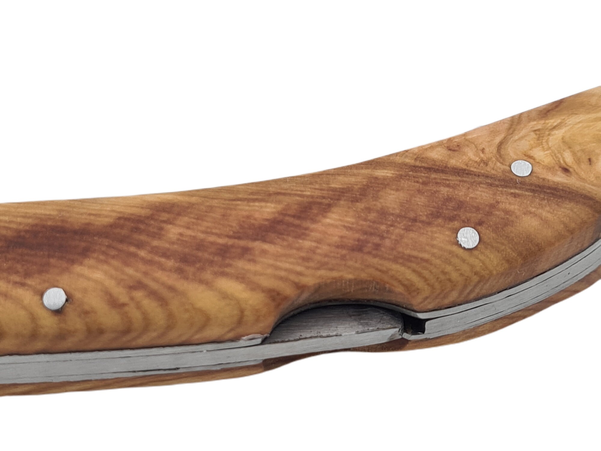 Cuchillo de acero pliant mango madera de olivo con bloqueo de | Etsy