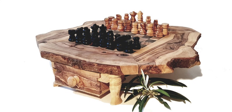 Jeu D échec En Bois D Olivier Jeu d'échecs en bois d'olivier 8106 | Etsy