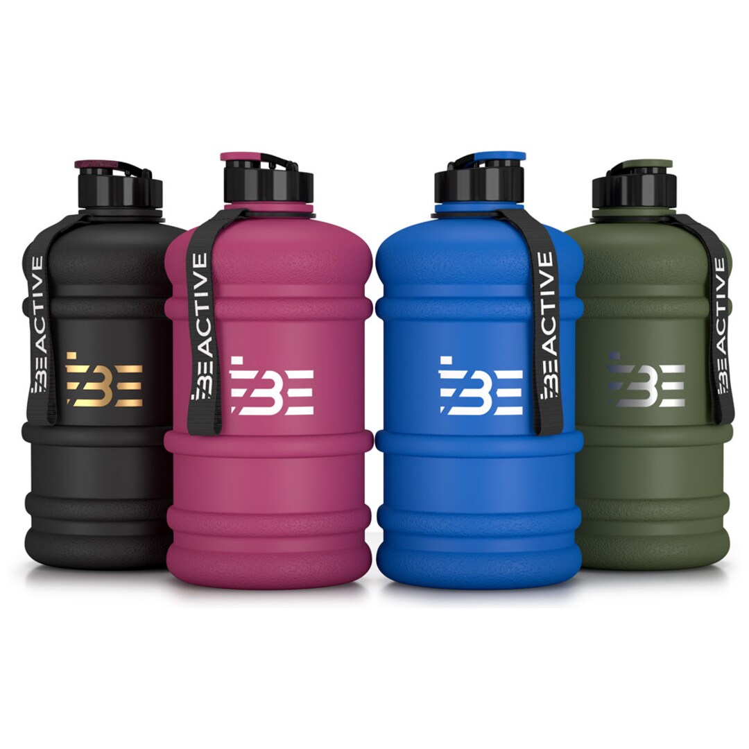 Beactive 2.2l Water Bottle BPA Free Flip Top Extra Strong Leak Proof Large Sports Gym Water Jug