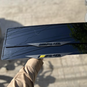 Molduras para placas de veículos Molduras personalizadas Amg Bmw Audi Toyota Melhores presentes para homens