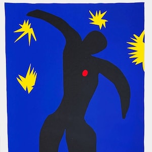 Henri MATISSE - The Fall of Icarus - Icarus - Vintage silkscreen print - 1990