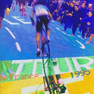 TOUR DE FRANCE 1995 Cartel oficial de ciclismo vintage