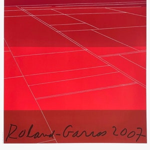 Roland Garros 2007 poster by KATE SHEPHERD