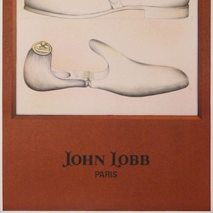 JOHN LOBB Shoes - Paris - poster in lithograph