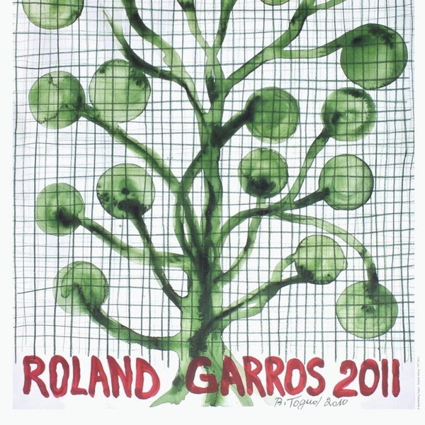 Poster Roland Garros 77 Encadré – Impression Sur Toile, Art Mural Moderne 30x42cm