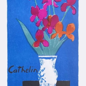Bernard CATHELIN - 1991 - Vancouver - lithograph poster signed in felt pen