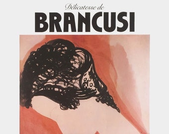 Constantin BRANCUSI (d'après) Affiche GALERIE de FRANCE 1985