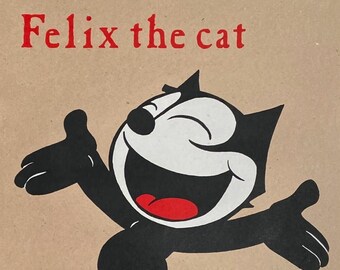 FELIX the CAT 1985 silkscreen poster by Otto Messmer