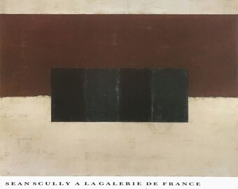 Sean SCULLY (after) Poster Galerie de France - Paris 1990