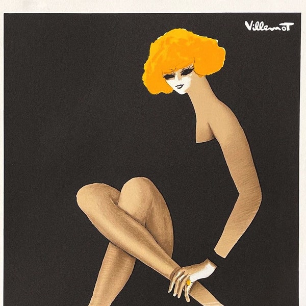 Bernard VILLEMOT - BALLY - 1982 - affiche en lithographie
