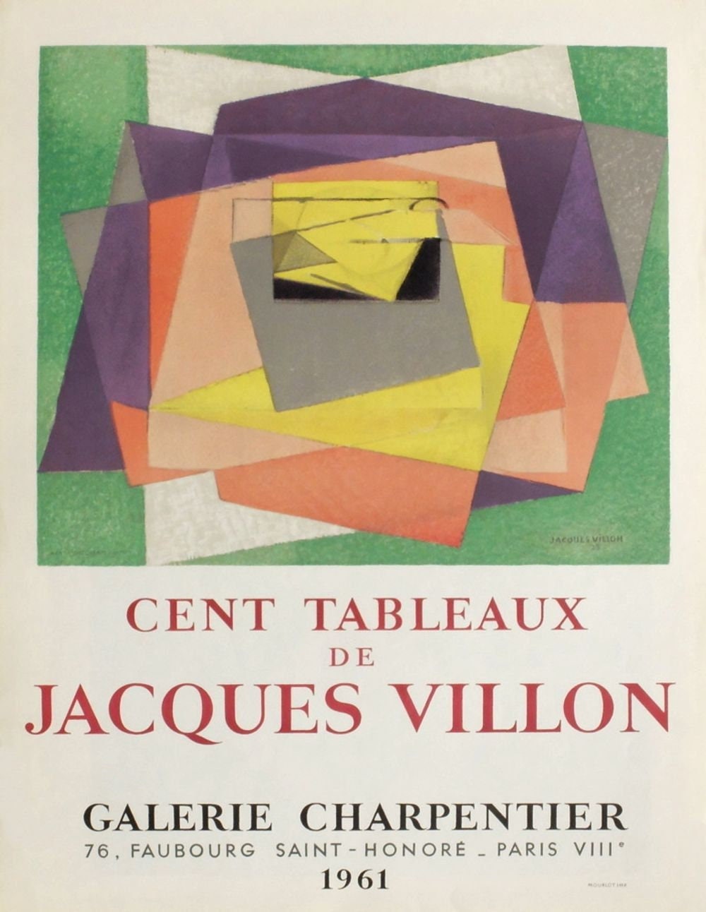 Vintage Jacques Villon 1961 Vintage Jacques Villon 1961