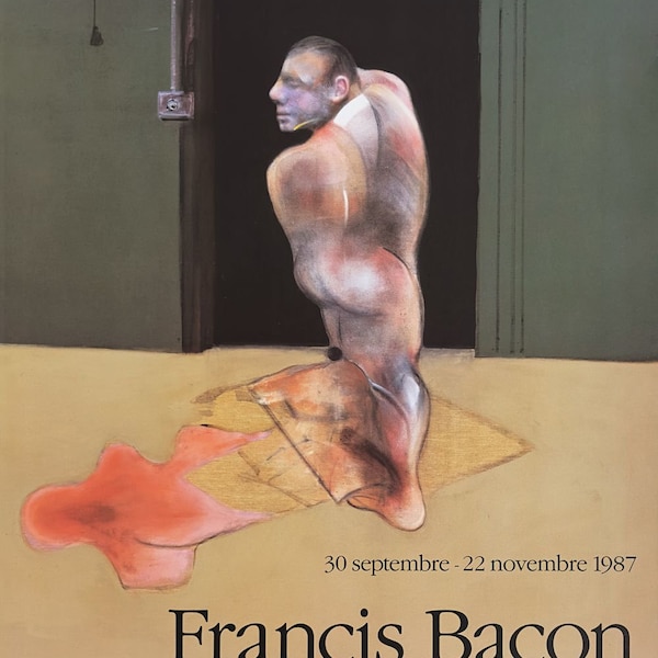 Francis BACON tentoonstellingsaffiche Galerie Lelong 1987