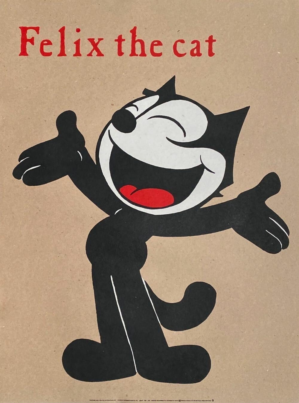 FELIX the CAT 1985 Silkscreen Poster by Otto Messmer - Etsy