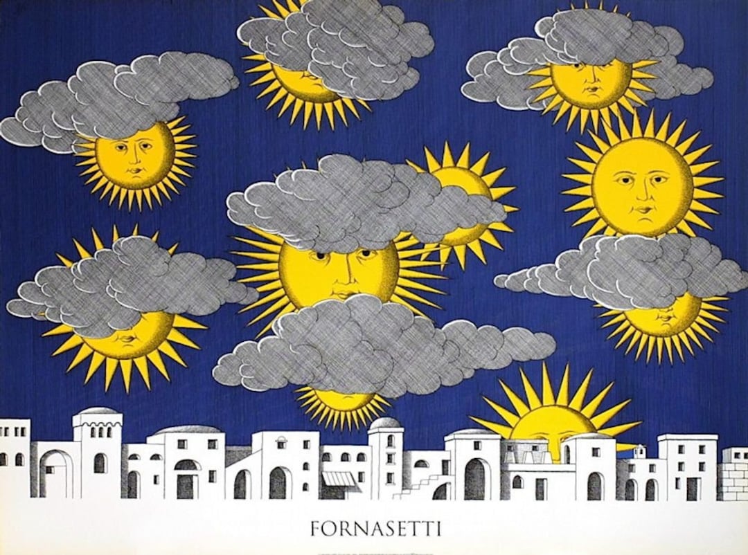 1993 - Piero FORNASETTI - Sole Di Capri - Screenprint - Etsy