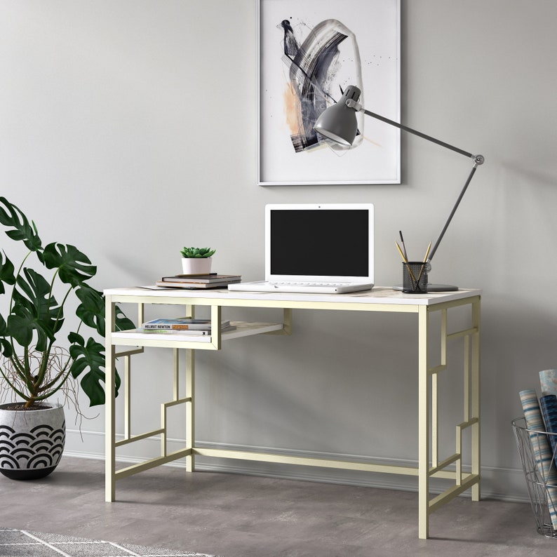 Victoria Modern Writing Desk Home Office Desk 120 cm Width Etsy