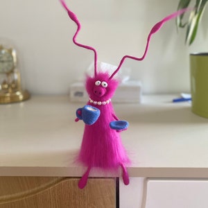 Personalised interior toy -  cockroach decorations, made to order, felted cockroach, wool decor
