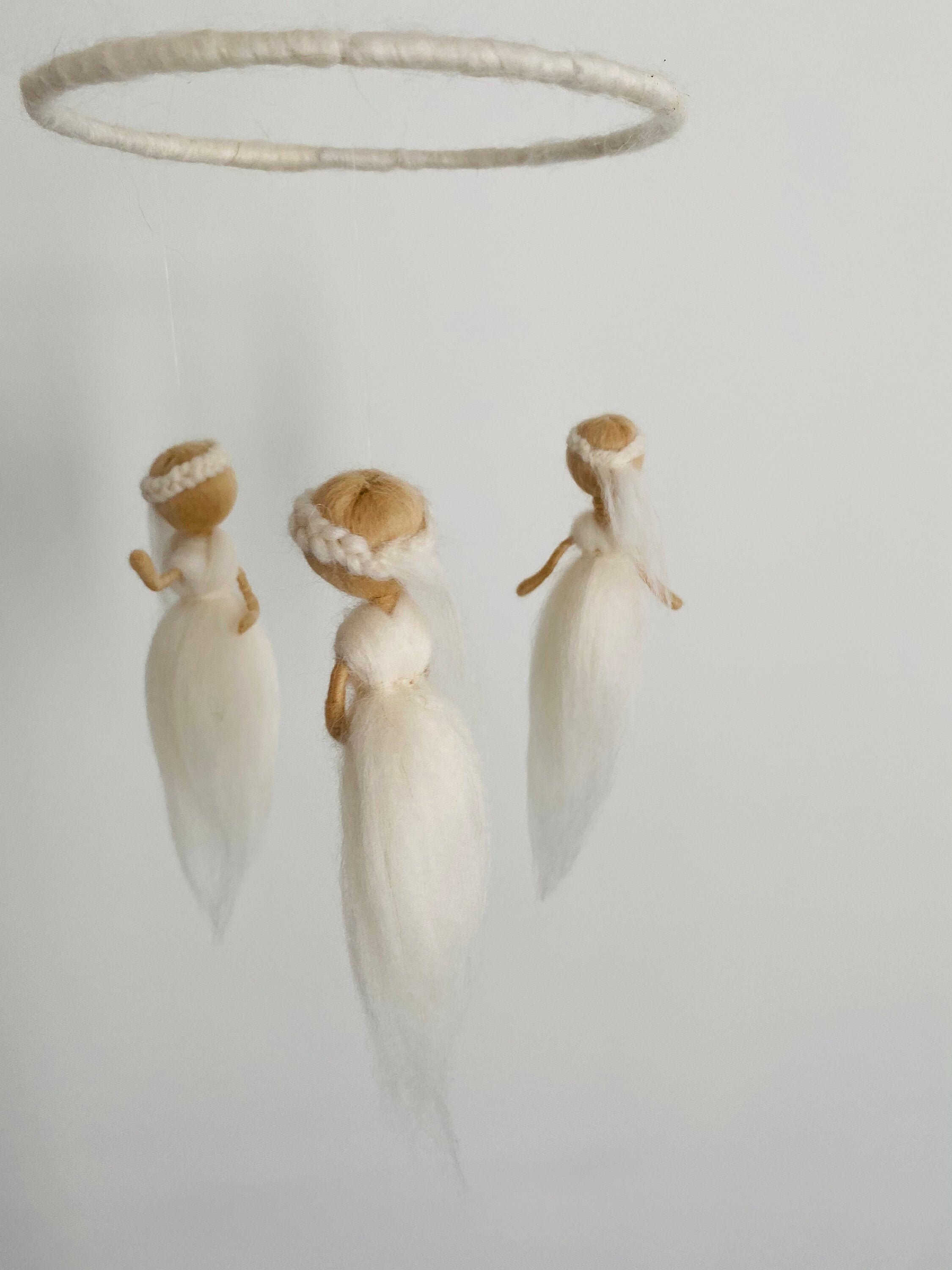 Angels room mobiles baby angel mobile white wall hanging Etsy