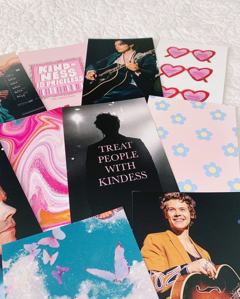 Harry Styles Treat People With Kindness Mood Board Prints 15 Etsy