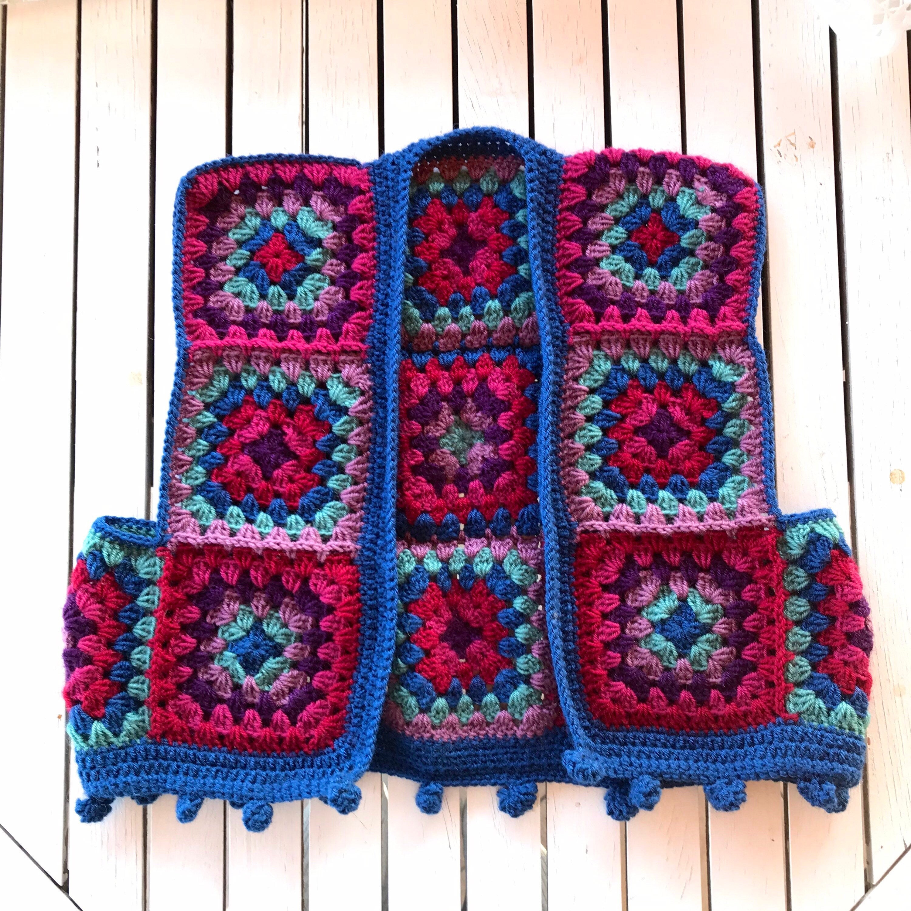 crochet patchwork vest