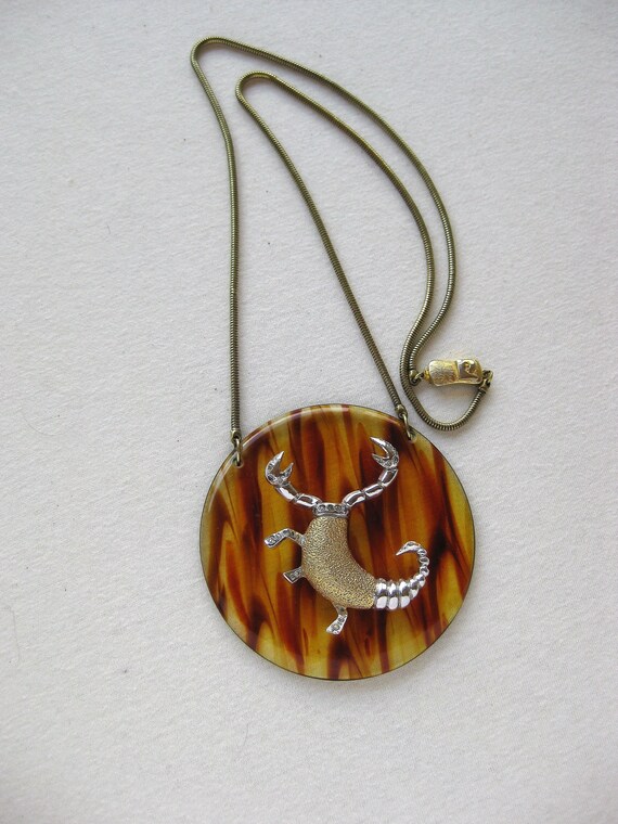 Zodiac Pierre Cardin pendant - Gem