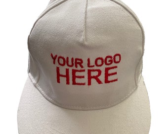 Custom Logo Hat, Personalized Snapback Caps, Company Logo Hat, Logo or Text Cap, Embroidery Hat, My Logo Hat