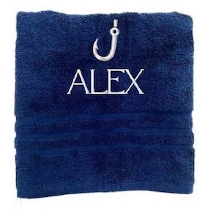 Personalised Javelin Throw Towel, Embroidered Towels With Name