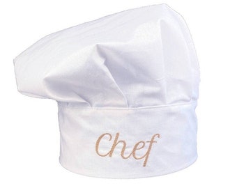 Chef's Hat Cooking Hat Chef Embroidery Cotton Hat Restaurant Chef Hat Home Cook Hat Cotton Fun Cooking Hat