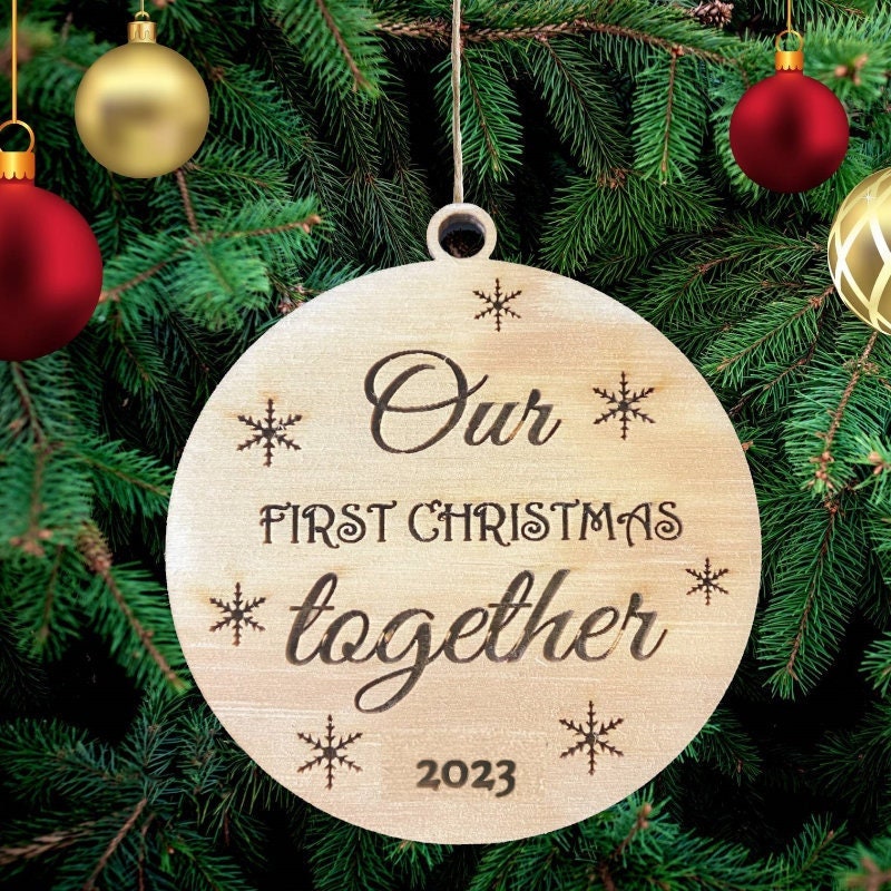 Our First Christmas Together Christmas Wooden Decoration