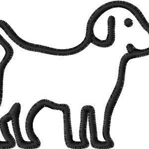 Dog Embroidery Design, 7 sizes, Dog Embroidery, Embroidery, Machine Embroidery Design, Dog shapes Design, Instant