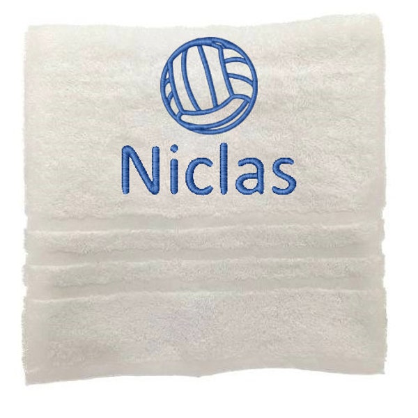 Personalisiertes Volleyballhandtuch, bestickte Handtücher mit Namen, Benutzerdefinierte Handtücher, Sporttuch, Handtuch Geschenk für Sportler, Sporttuch